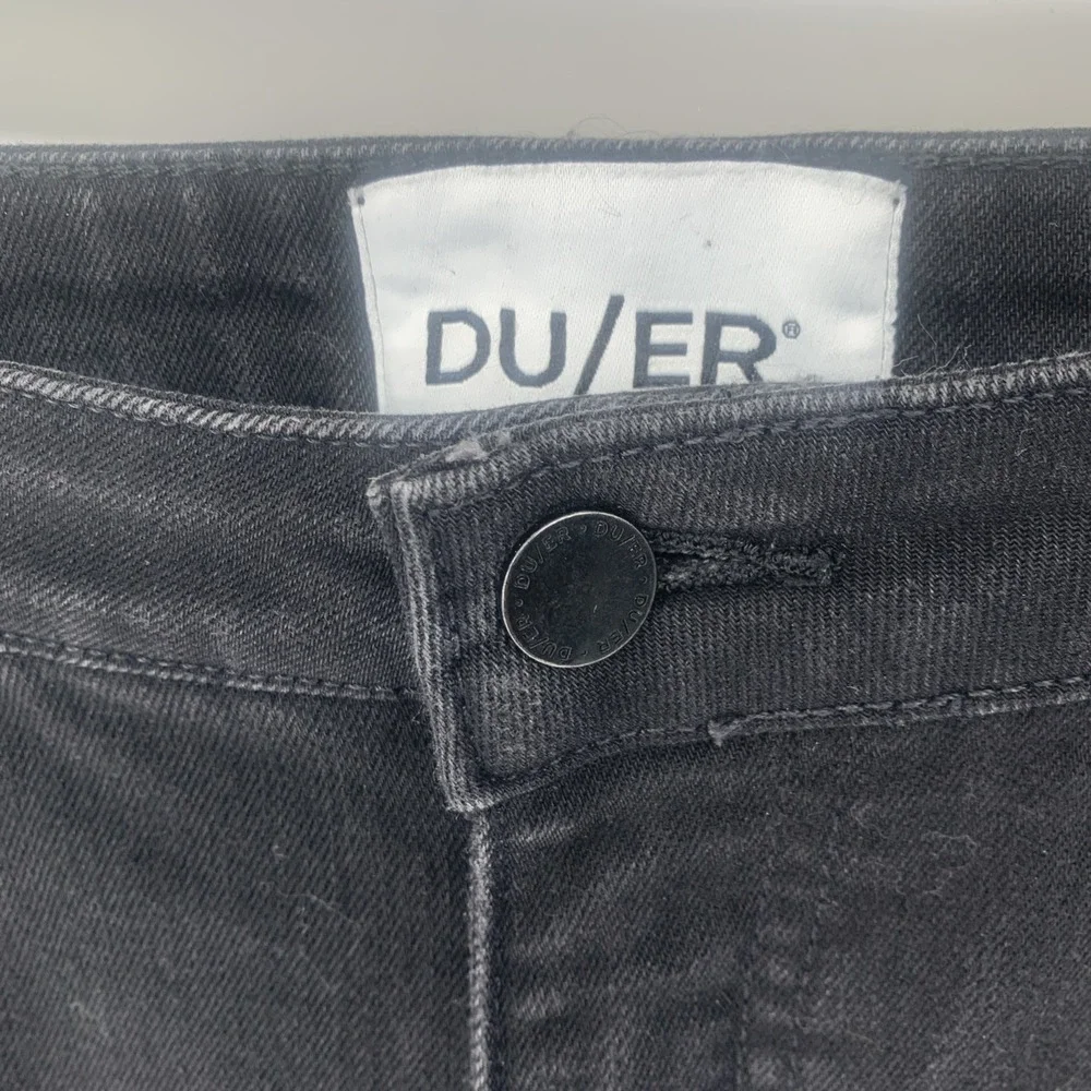DU/ER Duer Performance Black Denim Jeans Men 31x28  Stretch Coolmax & Cotton
